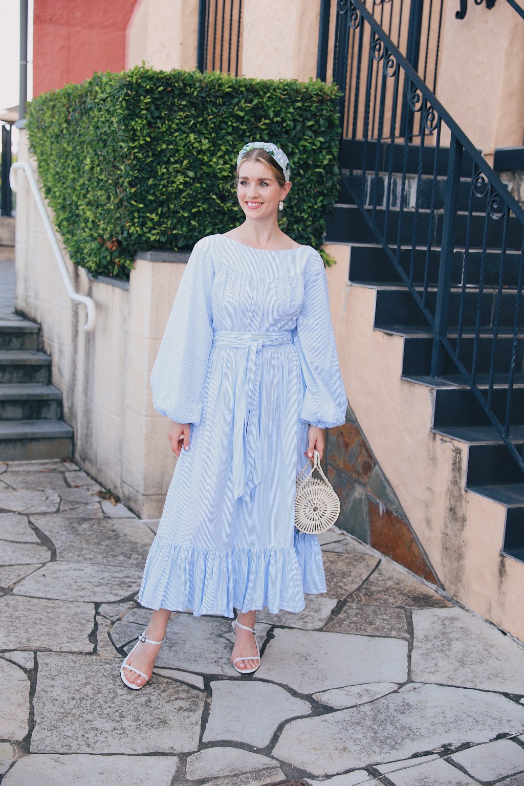 Elevated Blue and White