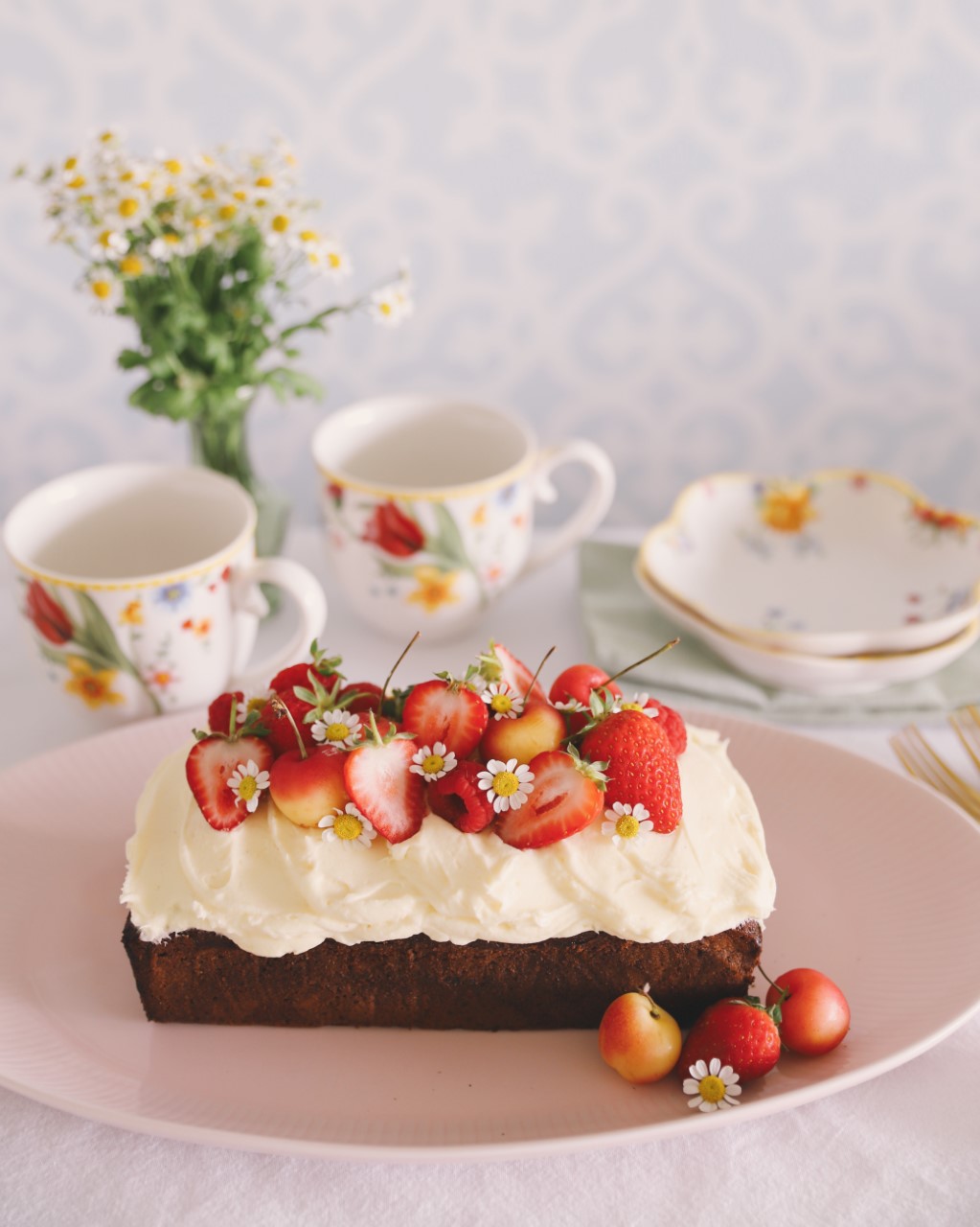 Lychee Cake with Mascarpone&nbsp;Buttercream